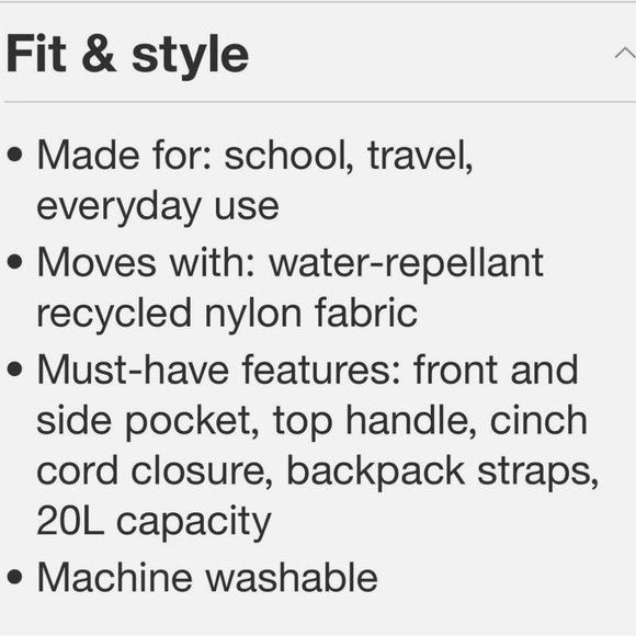 ⭐️NEW⭐️ In Motion Nylon Backpack - Picture 4 of 4